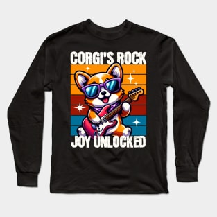 Corgi's Rock Joy Unlocked Long Sleeve T-Shirt